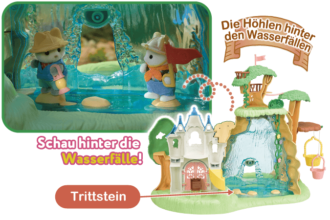 Schau hinter die Wasserfälle!