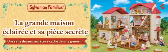 Sylvanian Families La grande maison éclairée et sa pièce secrète