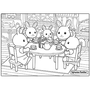 Sylvanian Families Para Colorir