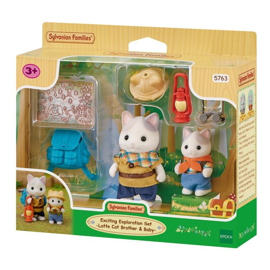 Exciting Exploration Set -Latte Cat Brother & Baby - 9