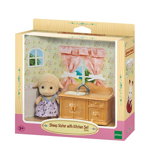 Sheep Sister With Kitchen Set EB - 4