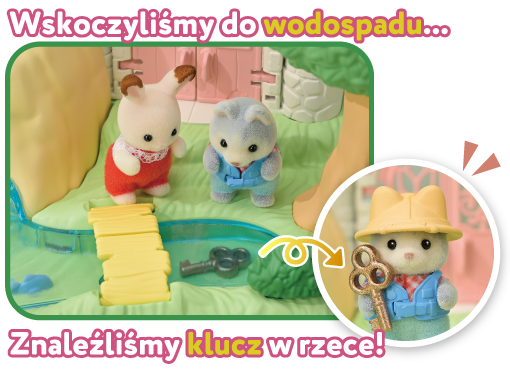 Wskoczyliśmy do wodospadu...
Znaleźliśmy klucz w rzece!